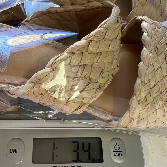 DV Dolce Vita Stacey Women's Braided Tan Beige Block Heel Sandals 7.5 - Picture 7 of 7